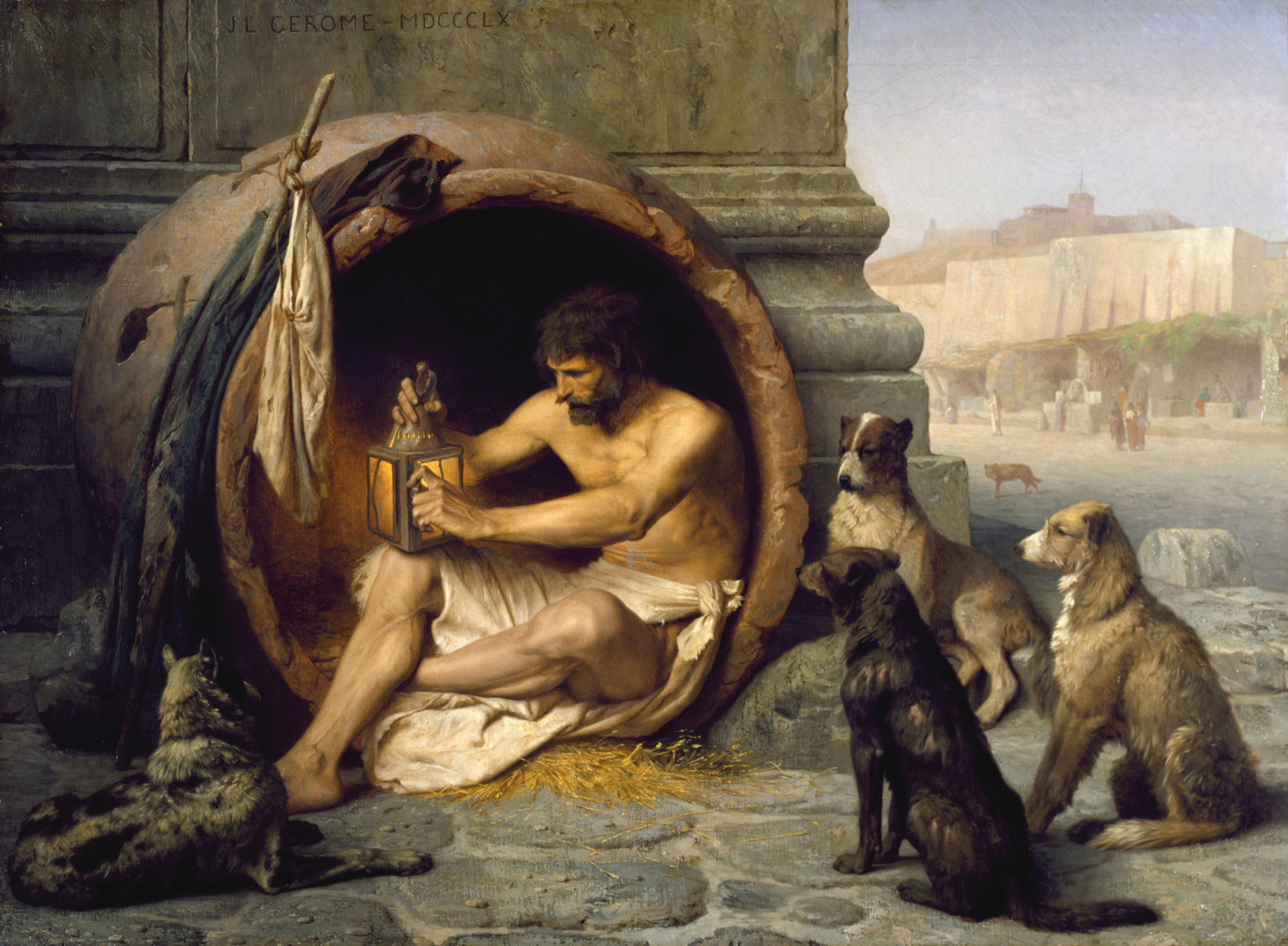 El cuadro de Diógenes, Jerome Gerôme (1860)