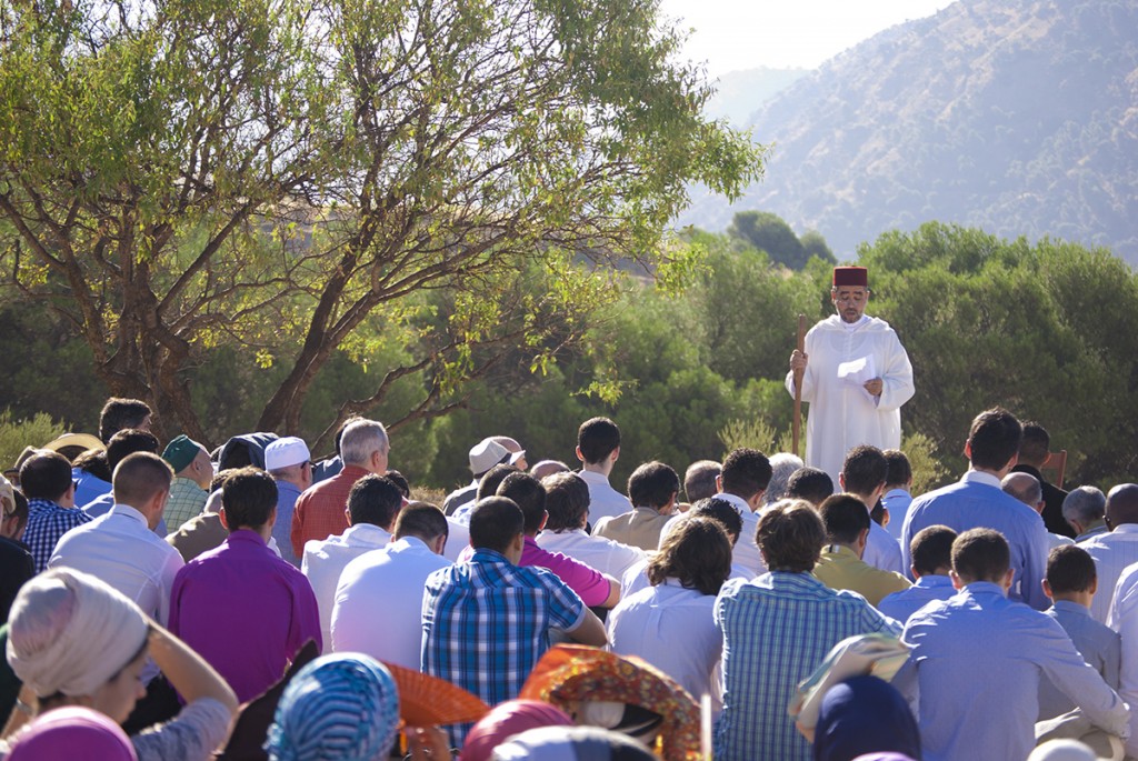 Sheij Muhammad Al Kassbi dando el jutba del Eid en Granada
