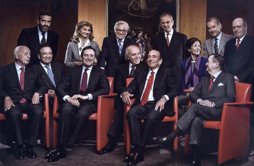 Foto titulada ´Retrato de poder`, por Sofía Moro. Dirigentes del Banco Santander