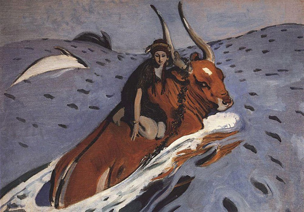 El rapto de Europa de Valentin Serov, 1910.